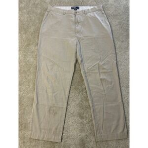 Vintage Polo Ralph Lauren Prospect Pants Mens 36x30 Beige Chino Preppy Pony